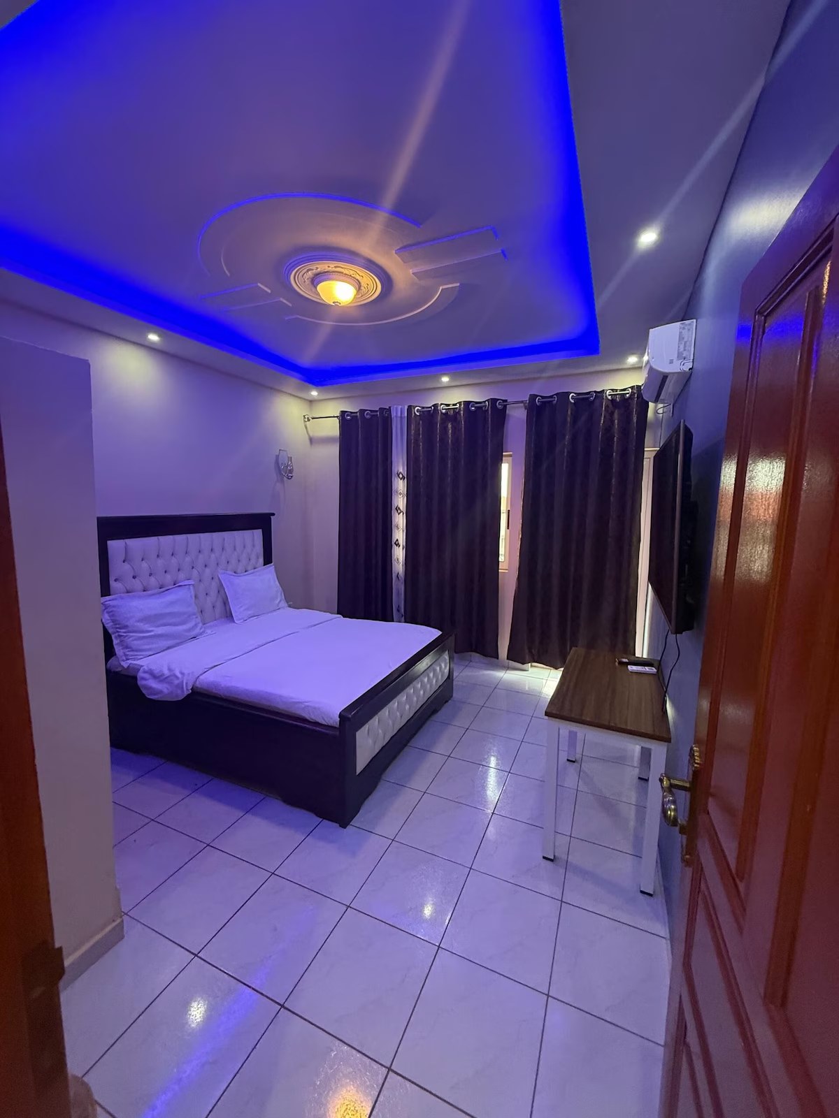 LED luxury bedroom